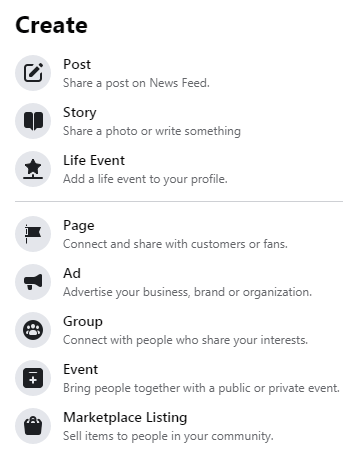 Create Facebook Groups